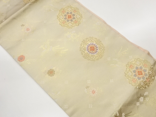 JAPANESE KIMONO / TASHIKI / PHOENIX / FLORAL PATTERNS / WOVEN NAGOYA O